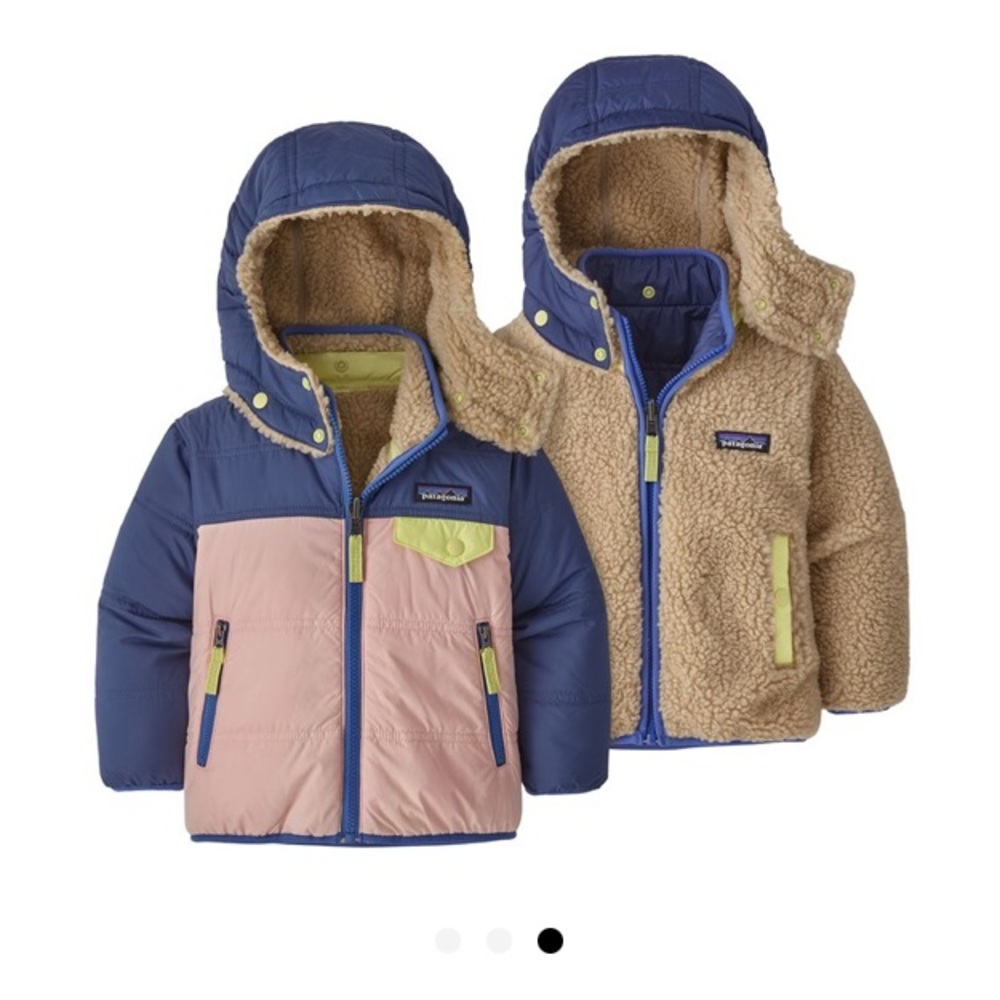 Patagonia Reversible Tribbles Hoodie Jacket Toddler Girl 5T
